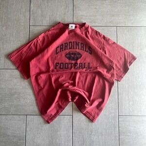 NFL Arizona Cardinals Football Graphic T-Shirt Red Short Sleeve Crew Neck Mens